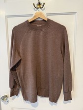 Varley Doublesoft Nicole Oversize Sweatshirt Deep Taupe Marl Fleck Extra Small