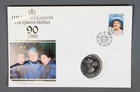 MayfairStamps Isle of Man FDC 1990 Queen Elizabeth Queen Mother 90 Coin First Da