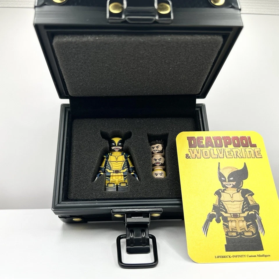 LEGO Marvel LIFEBRICK Custom Deadpool & Wolverine Set Minifigures NEW - Image 3 of 4