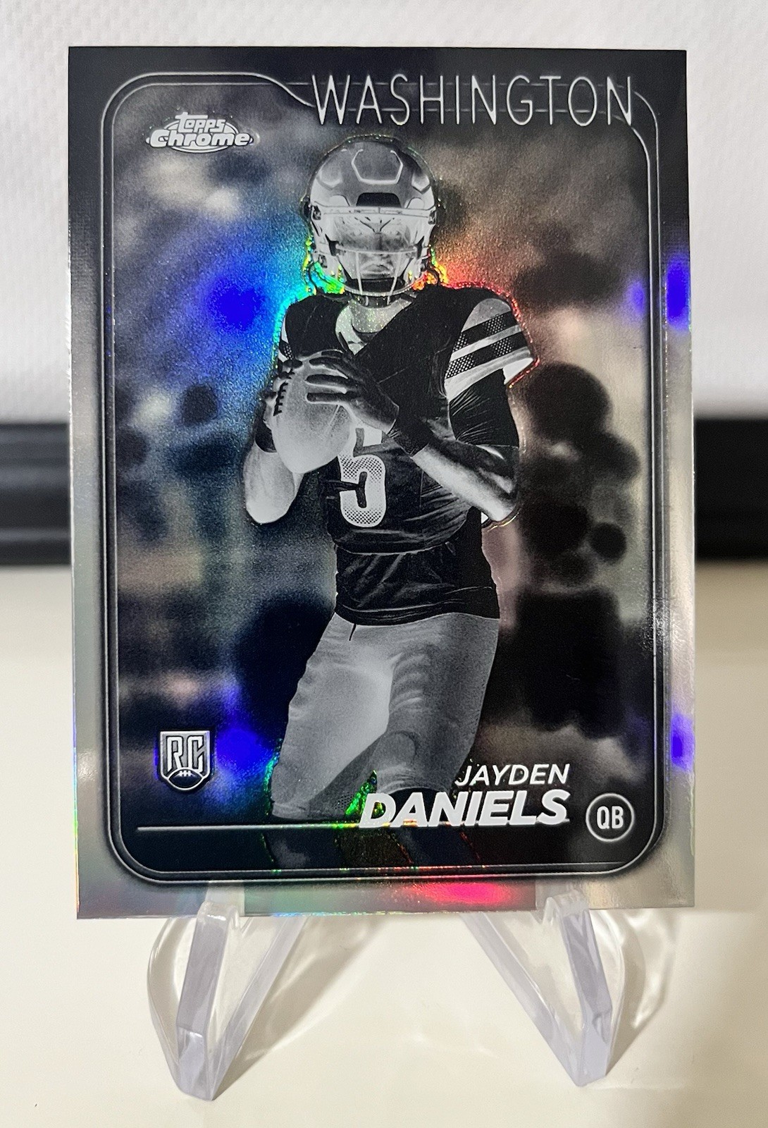 2024 Topps Chrome Rookies Jayden Daniels #201 Negative Refractor RC - SP
