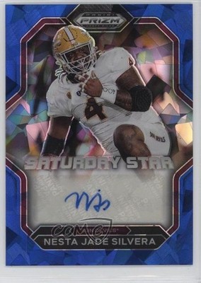 2023 Prizm Draft Picks Blue Ice 6/75 Nesta Silvera Jade Rookie Auto RC mv7