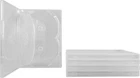 (5) 5-DVD Box Five Multi Set Replacement 14mm Clear Slim Disc Case Transparent