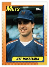 Jeff Musselman 1990 Topps #382 New York Mets VTG Baseball *318B