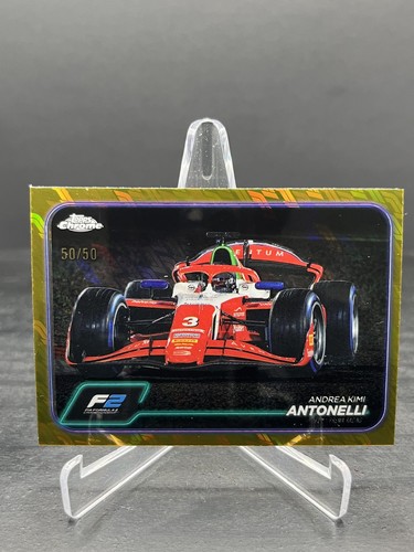 2024 Topps Chrome Logofractor Formula 1 F1 Andrea Kimi Antonelli Gold 50/50 #94