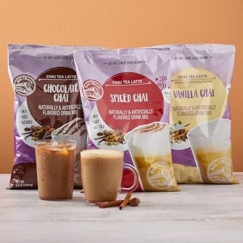 NEW Big Train Spiced Chai Tea Latte Beverage Mix, 3.5 Pound Pack of 1(Free Ship) - Picture 4 of 8
