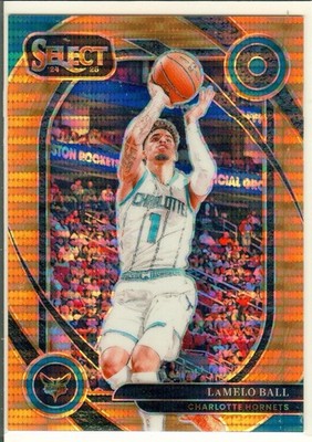 2024-25 Select Basketball LaMelo Ball #256 Courtside Pulsar Neon Orange FOTL /18