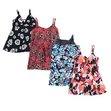 Swim Solutions Womens Swimdress Swimsuit Tankini Bathing Suit Stretch Summer New