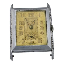 Vintage Toledo Art Deco Swiss Mechanical Watch 6 Jewel Runs Gift