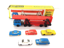 💥 Tatra Autotransporter mit PKW Skoda Lada Wolga Modell- Konstrukt OVP DDR