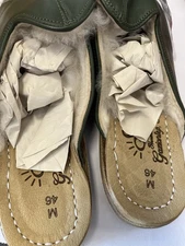 Sabah Denali GreenShearling Baba Size 46 Mens Slipper Unisex Flat Driving 