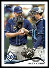 Alex Cobb 2014 Topps #176 Tampa Bay Rays MLB READ FREE SHIPPING AutographDen