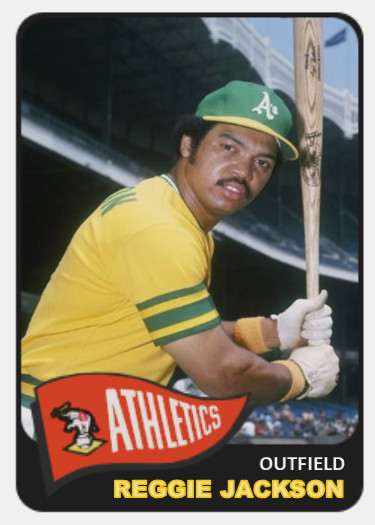 REGGIE JACKSON 65C## BUY 5 GET 1 FREE ## or 30% OFF 12 OR MORE