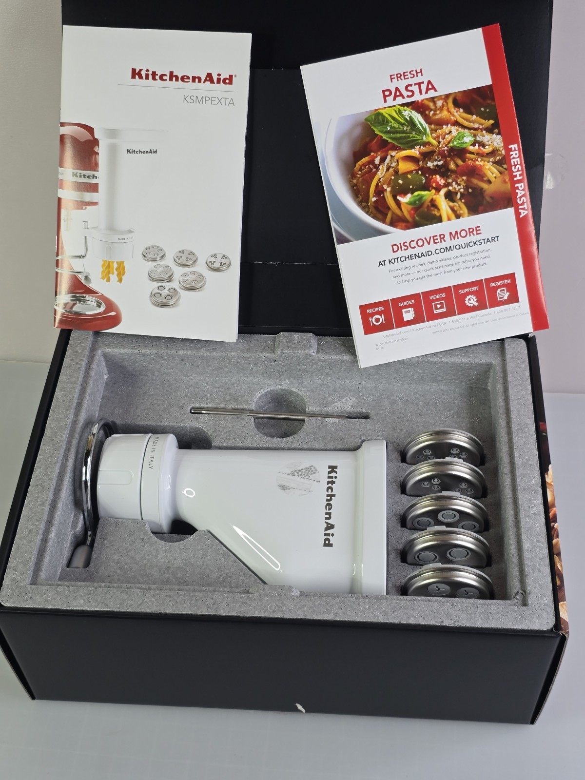 NEW OPEN BOX KitchenAid Gourmet Pasta Press Stand Mixer Attachment KSMPEXTA GIFT