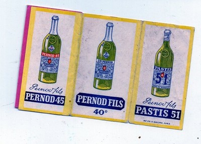 alte Werbepapiere: PERNOD: kleine Dose Zigarettenfolien (P12033B)