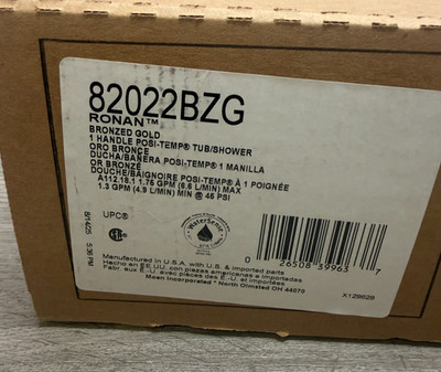 MOEN 82022BZG Ronan Bronzed gold Posi-Temp(R) tub/shower