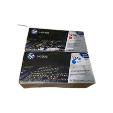 HP 124A Magenta/Cyan LaserJet Toner Cartridge Q6001A