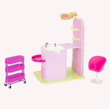 Glitter Girls Doll Hair Salon Sink Play Set Pink Doll Play Accessory New Read
