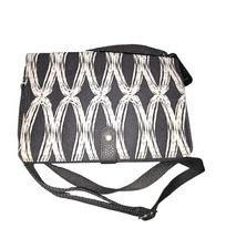 THIRTYONE Thirty One 31 Double Up Crossbody Purse Clutch Black & White