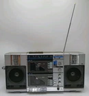 Vintage Emerson CTR-949 AMFM Stereo Dual Cassette Player Boombox See Description