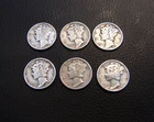Lot Of 6 Silver Mercury Dimes! Mixed Dates & Mint Marks! NO RESERVE!