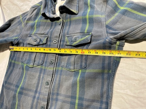 Vintage ALASKA 1959 wilderness gear flanella uomo grigio medio plaid lavoro outdoor - Foto 6 di 8