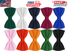 Mens Bow Tie Pre-tied Fashion Novelty Adjustable Tuxedo Bowtie Wedding Necktie