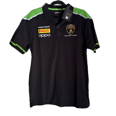 NEW Roger Dubuis Oppo Lamborghini Squadra Corse Men's Team Polo Shirt L Black WT