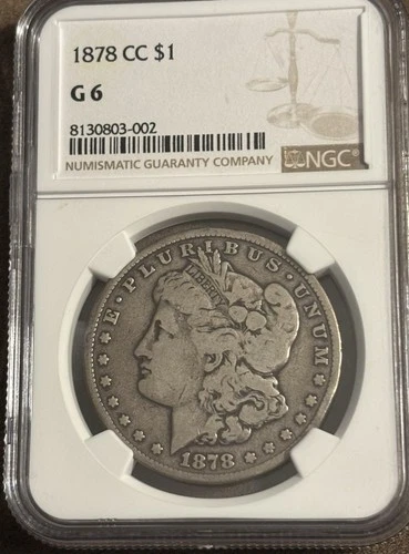 1878-CC Graded NGC Morgan Silver Dollar G6