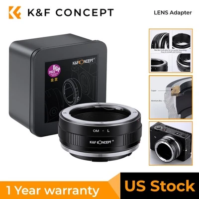 K&F Concept OM-L Olympus OM SLR Lens to L Mount Camera Body Lens Mount Adapter
