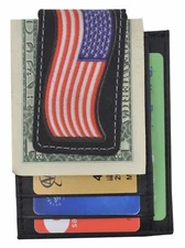 Mens Leather Wallet Money Clip Credit Card ID Holder Front Pocket Thin Slim USA