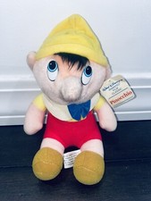 Vintage Pinocchio Walt Disney Movie 1985 Plush Stuffed Doll 8" Old Doll Toy Kids