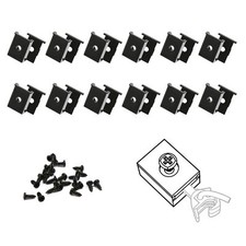 Evemodel 12pcs HO Scale 1:87 Coupler Pocket Cover Coupler Box Lid with Screws