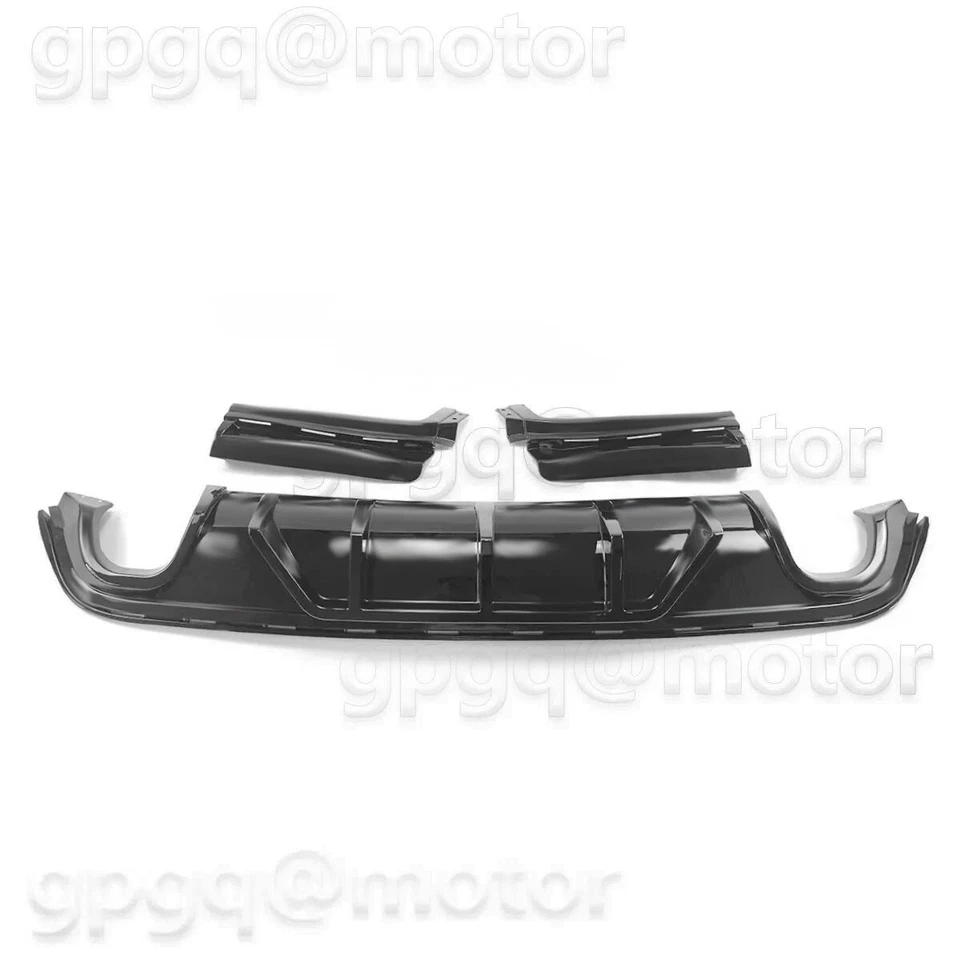 For Jeep Grand Cherokee SRT / Trackhawk 14-2021 Matte Black Rear Bumper Diffuser - Image 4 of 4