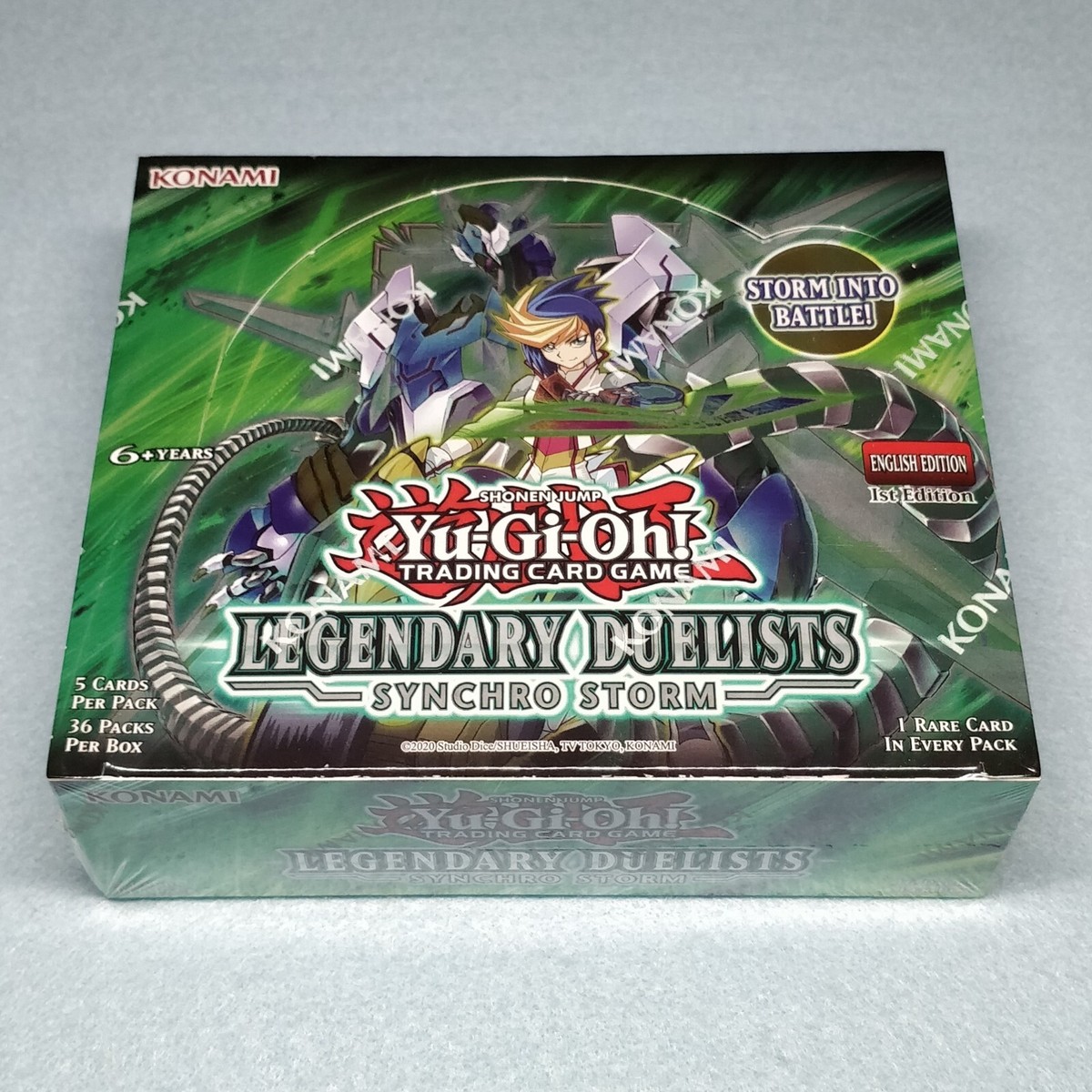 1x Yugioh Legendary Duelists Synchro Storm 1st Ed Booster Box LED8