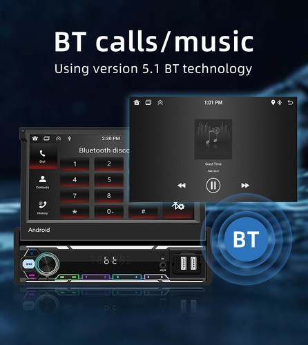 For Apple Carplay Android 13 Car Stereo Radio GPS Navi Wifi 7in 1Din Screen BT - Picture 16 of 24