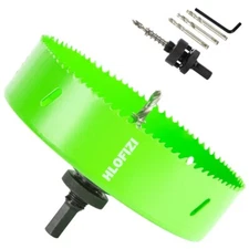6-1/4 Hole Saw 6.25 Bit HSS Bi-Metal Cutter for Wood Metal Plastic 1.5 Inch Deep