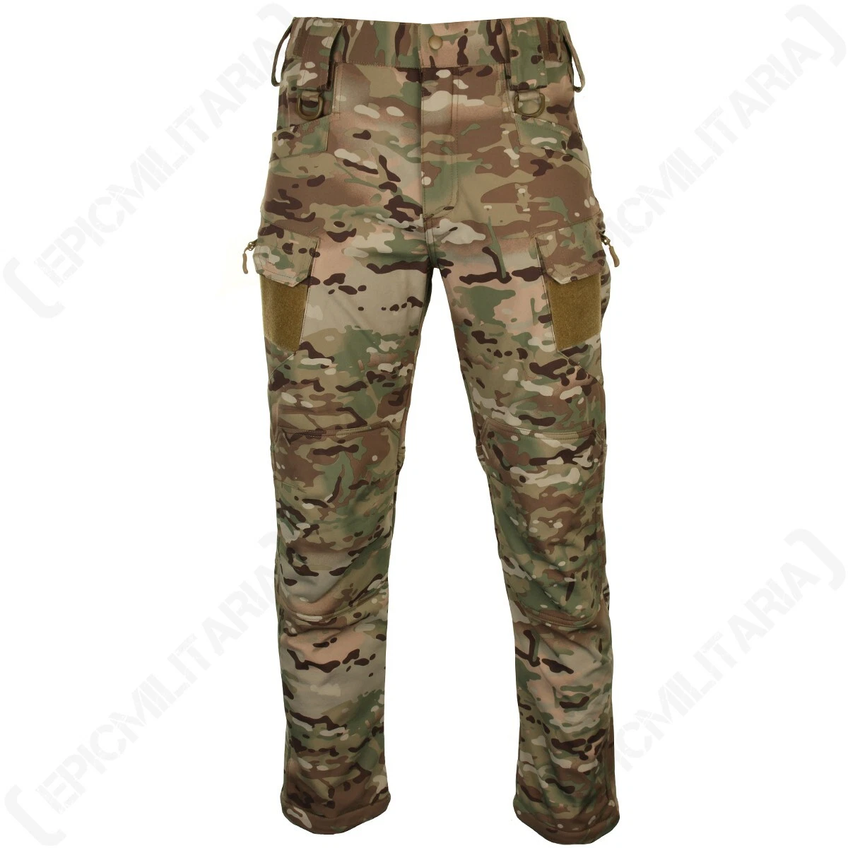 Softshell Army Style Military Trousers - Multitarn Camo- Outdoor & Paintballing