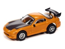 Auto World 1995 Mazda RX-7 Orange X-Traction R34 HO Slot Car