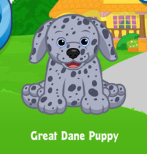 Webkinz Great Dane Puppy Virtual Pet Adoption Code Only Messaged Webkinz Promo 
