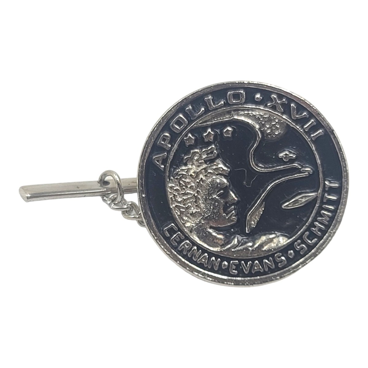 Vintage NASA Apollo XVII 17 Space Tie Tac Pin Silver Tone | eBay