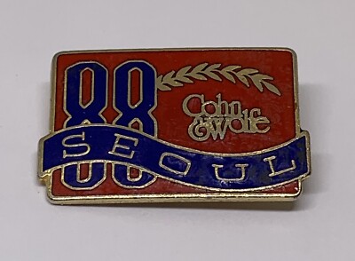 Vtg Seoul Olympic Games 1988 Burson Cohn & Wolfe BCW Sponsor Lapel Pin (220-2)