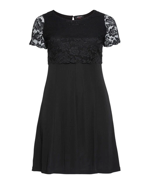 sheego Damen Cocktailkleid Gr. 48 Spitze Abendleid Spitzenkleid Etuikleid Kleid - Bild 1 von 1