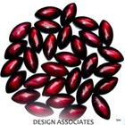 RED GARNET 8 x 4 MM MARQUISE CUT CABOCHON 4 PIECE SET ALL NATURAL
