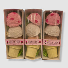  72 TWEE Kid's Neapolitan Ice Cream Sidewalk Chalk Set of 3