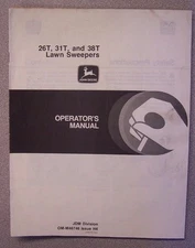 JOHN DEERE OPERATOR'S MANUAL 26T, 31T & 38T LAWN SWEEPERS OM-M46746 H4