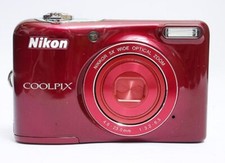 Nikon NIKON COOLPIX L30,RED,5x,3in,20MP Excellent from JAPAN Nikon USED