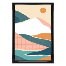 12" X 18" Rounded Poster Frame, Black