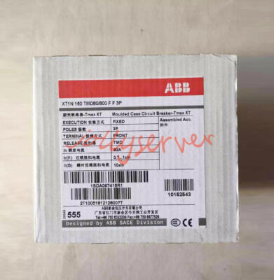 1PCS New ABB XT1N160 TMD80/800 FF 3P 80A breaker