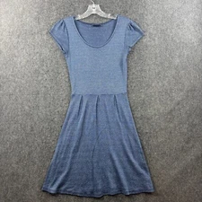 Michael Stars Dress Women’s One Size Fits Most Blue Metallic A-Line Stretch