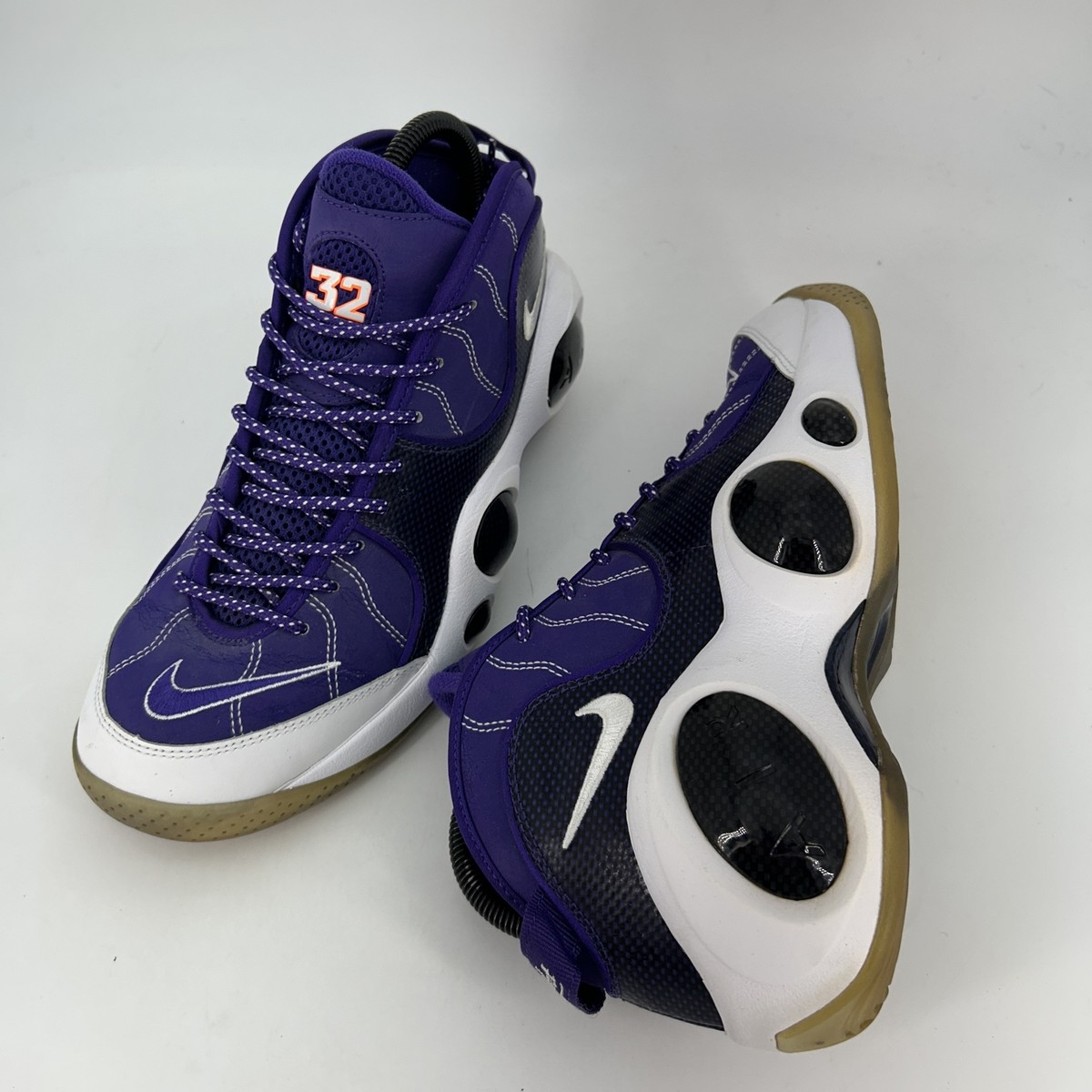 Nike Shoes Mens Size 8 Zoom Flight 95 Jason Kidd Purple White
